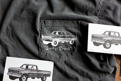 "Lucky Truck" - Heavyweight Pocket T-Shirt